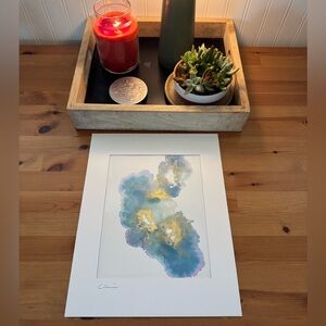 New Original Signed Artwork Alcohol Ink on Paper 213